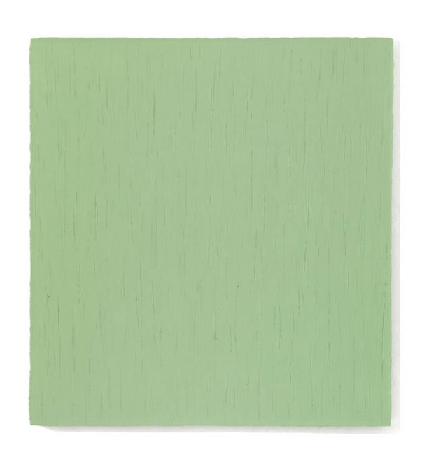 "Widerschein II" (Hellgrün) 2010, Öl auf Leinwand, 150 x 140 cm
