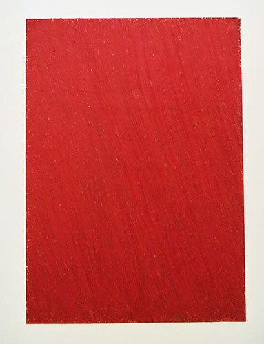 "Mohnfeld" 2005, Ölpastell auf Papier, 29,5 x 21 cm, Am Riewendsee