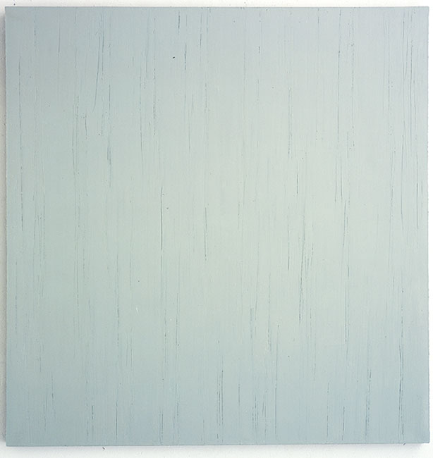"Blaugrau I", 1999, Öl auf Baumwolle, 138 x 129 cm