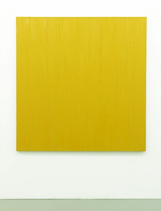 "O.T. (Gelb)", 2003, Öl auf Leinwand, 139 x 135 cm